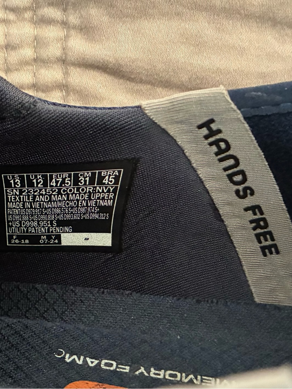 Skechers Blue Knit Slip-On Sneakers with Gray Accents - Picture 6 of 6